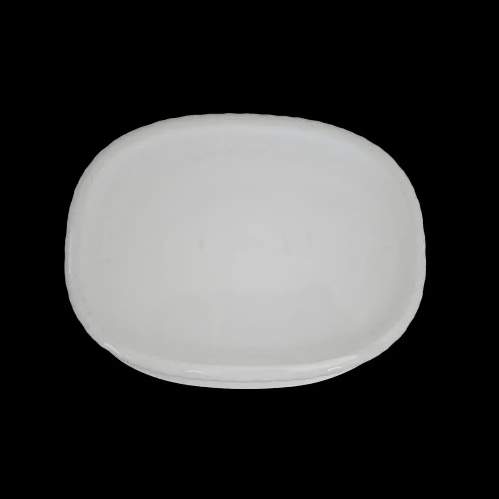 CorningWare French White F-2-B Oval Casserole Dish 2.8L Fluted Bakeware